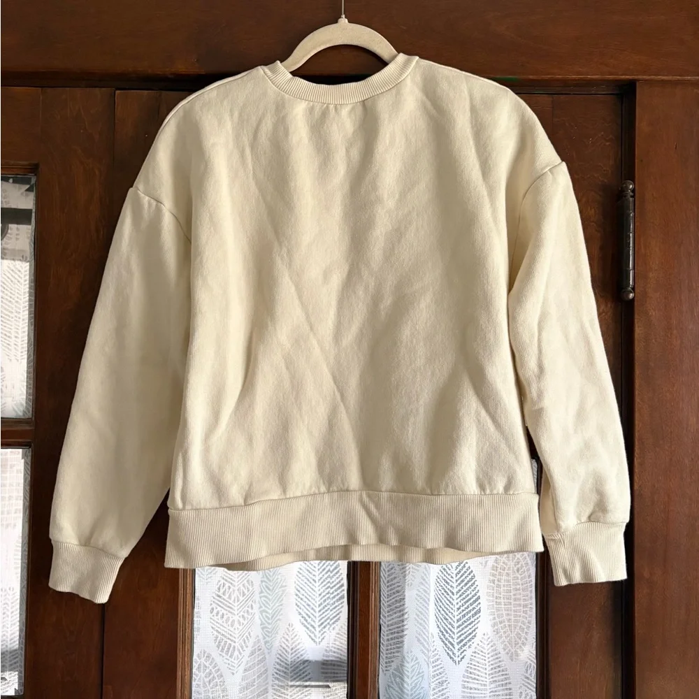 Zara Cool Girls Rare Graphic Illustration Print Crewneck Sweatshirt Pullover